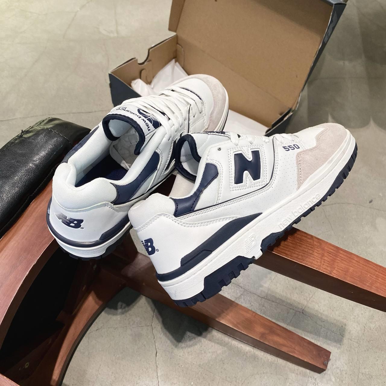 New Balance 550 White Navy